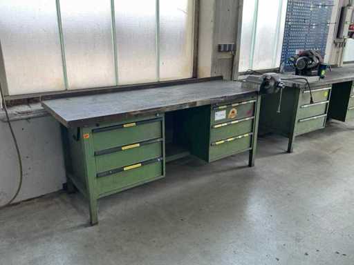 Banco di lavoro con contenuti