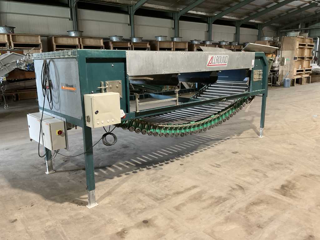 All-round Double Radial Roller Conveyor Sorter