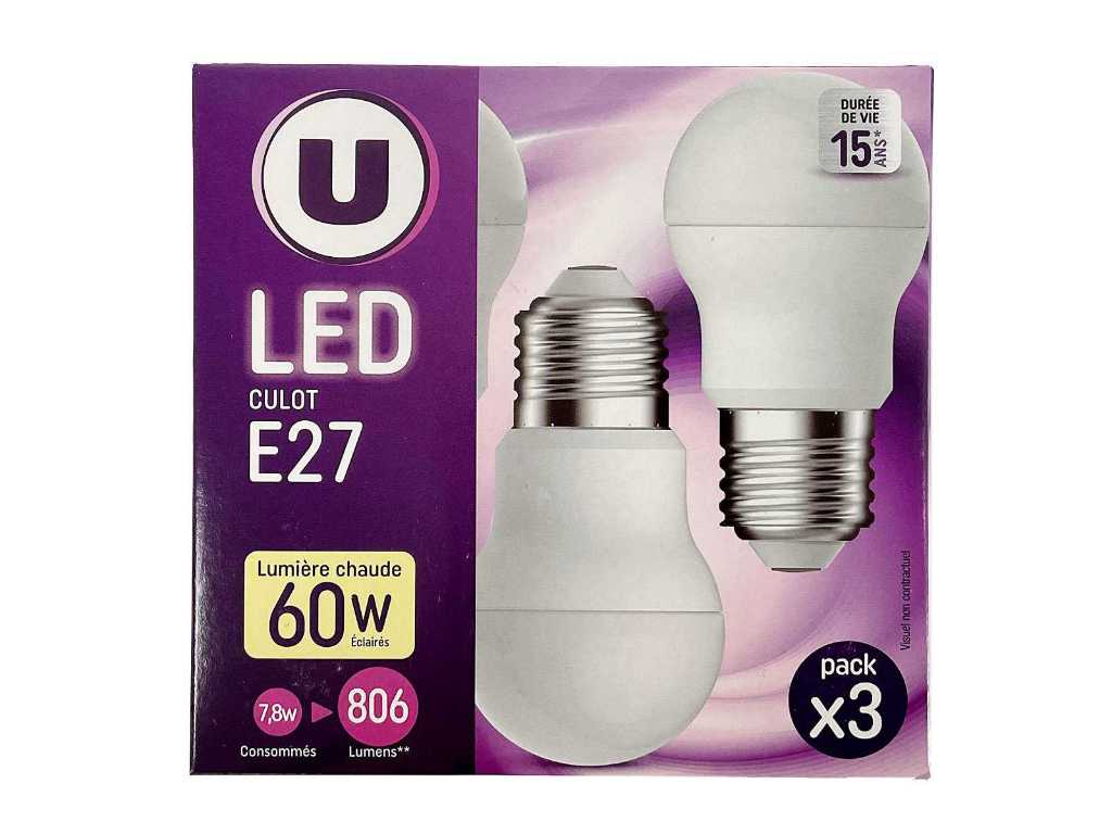 Energetic - Lot de 3 ampoules LED e27 (114x)