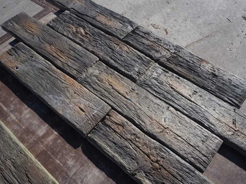 Betonnen houtlook tegels 66 st