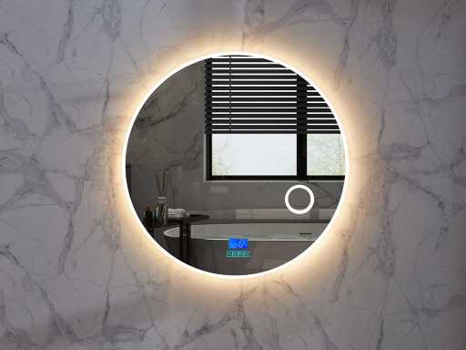 Miroir de salle de bain LED - Bluetooth - Laine - Différentes tailles