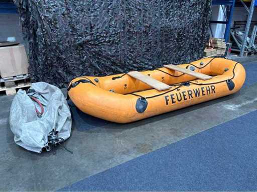 Fire Brigade Inflatable Boat DSB Compressed Air – 2.8 m with Accessories (used)