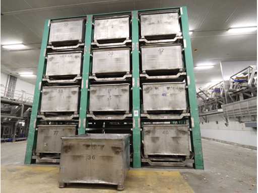 Stainless steel transport box (24x)