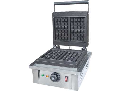 Horeca-apparatuur - Eenvoudige Professionele Elektrische Wafelijzer - GDWF-04 - Wafelijzer - Broodrooster en Broodroostermachine