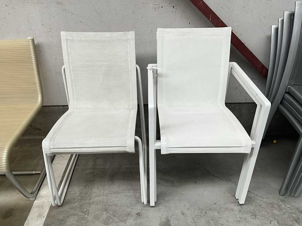 4x various alu patio chairs TRIBU ARC/NATAL