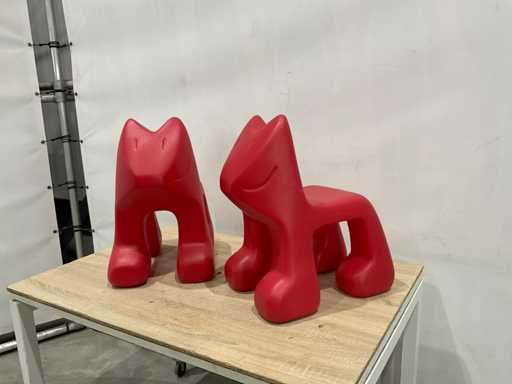 Chaise haute en plastique Julian Magis Me Too (2x)