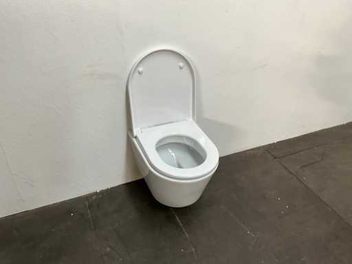 Sanidusa - wall-mounted toilet with toilet seat