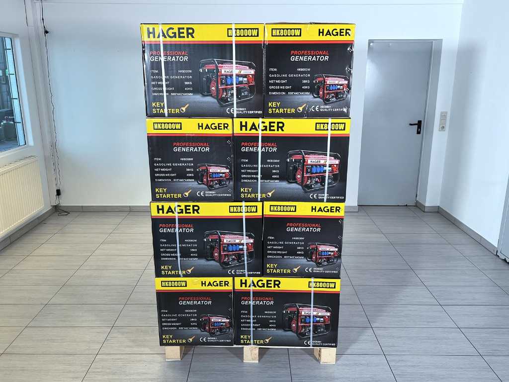 Bauer Generators - Hager - HK8000 - Generatori di corrente di emergenza (16x)