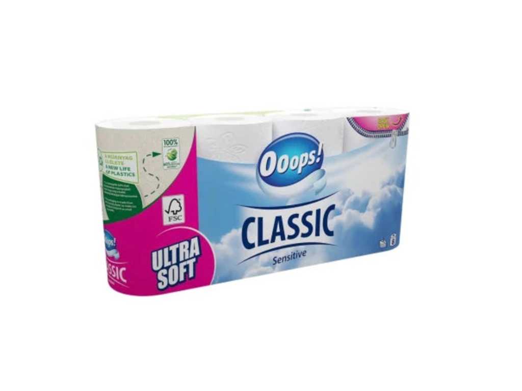Hoppla! - Classic Sensitive 3-lagiges Toilettenpapier 8 Rollen (24x)