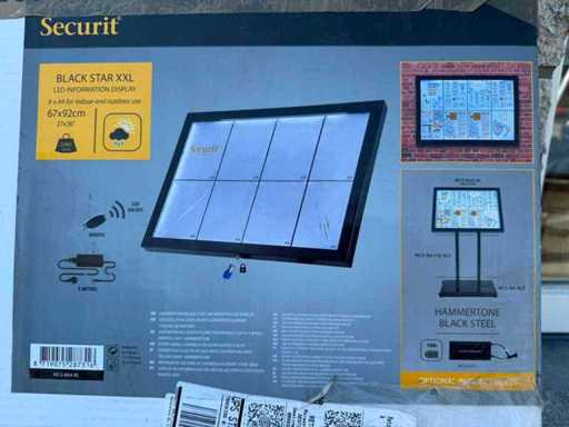 menu board - illuminated - Advertising board