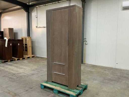 Dębowa szafka magazynowa 220,5x100,5x40,5cm