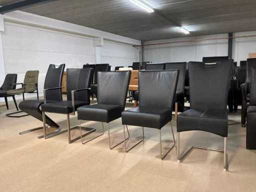 Diverse scaune de dining din piele (5x)