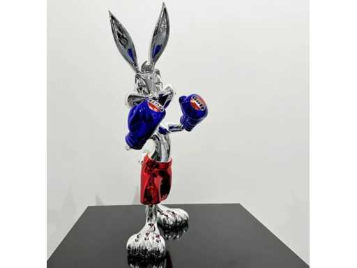 Scultura in cromo e resina 'Le Mans'