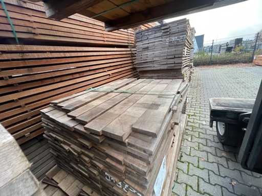 Guyana Ipé planks fine sawn 350-1550x105x21mm (366x)