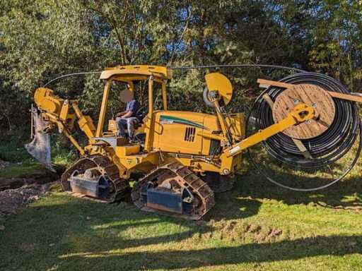 VERMEER XTS1250 Cable plough on steel chains