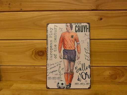 Metalen reclamebord 30x20cm