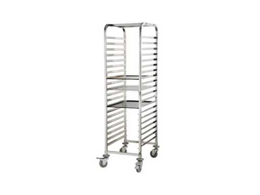 Horeca equipment - 16-tray trolley for GN1/1 containers - TR-16A - Serving trolley