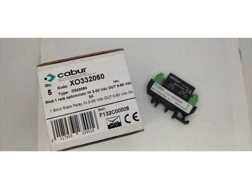 CABUR - XO332060 - Solid state relay - IN 3-33VDC OUT 0-60VDC 3A (5x)
