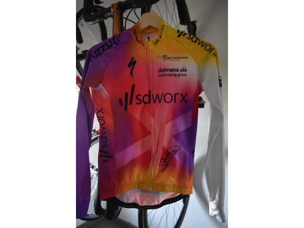 Maillot de l quipe SD WORX d dicac par Lotte KOPECKY