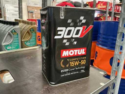 Motul 300V,inhoud 5 liter 15W50 Vol Synthetische Racing Motor olie
