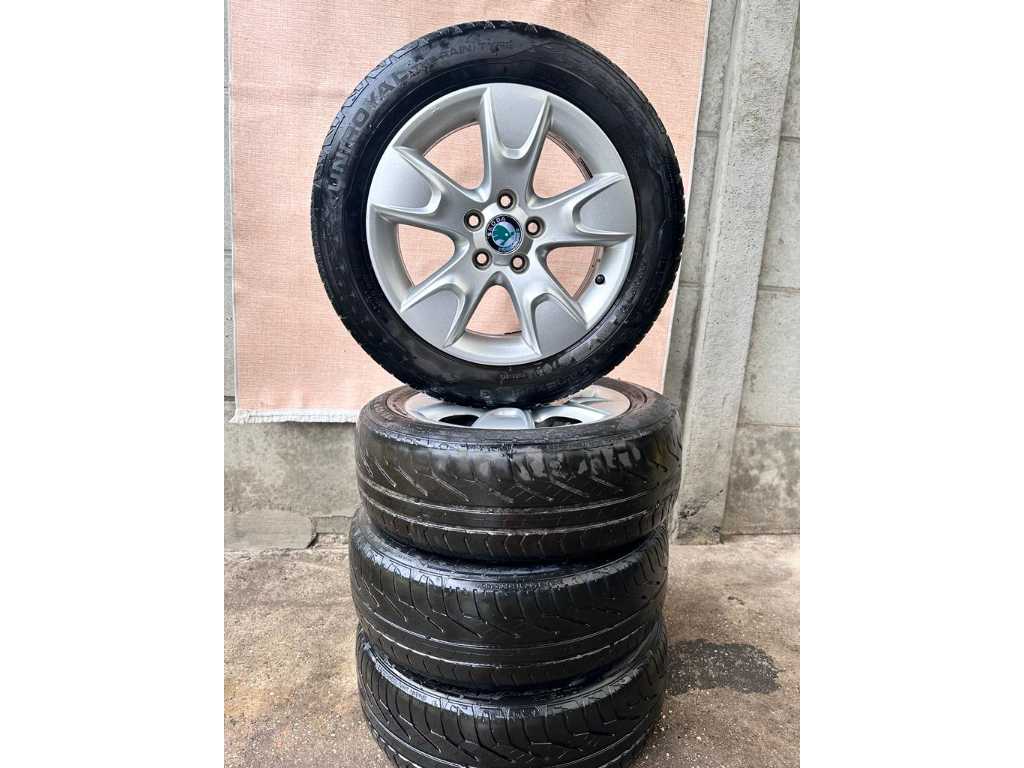 UNIROYAL - SKODA - OCTAVIA - Tire and rim 185/60R15 (4x)