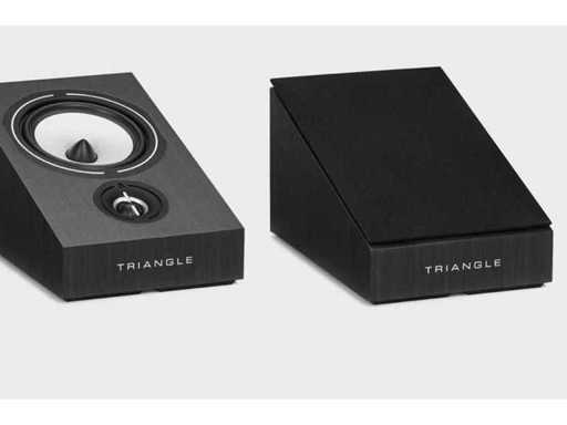 Ensemble d’enceintes en frêne noir Triangle Borea Bra1 en 2 pièces