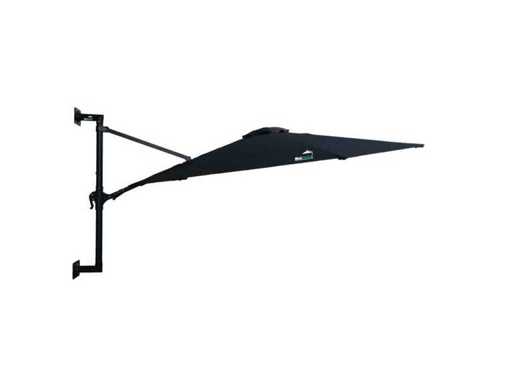 MaxxGarden 21219 Parasol Wall Parasol - 270cm black