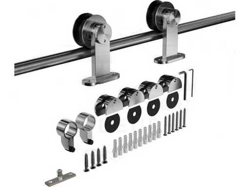 (71x) Sliding door system - stainless steel 250 cm