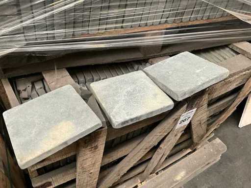 Indian black Natural stone garden tile