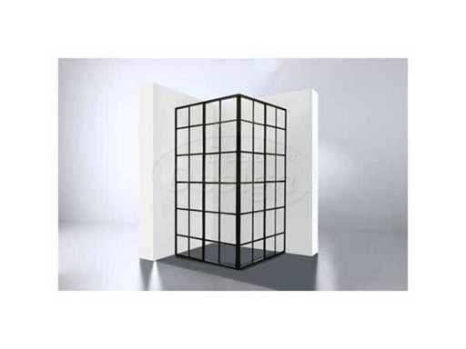Best Design Black Corner Shower cabin corner entry 99x99 cm