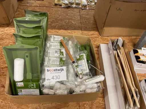 47 x schildersgereedschap voor houtbescherming