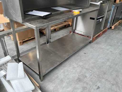 Tafel rvs met onderblad