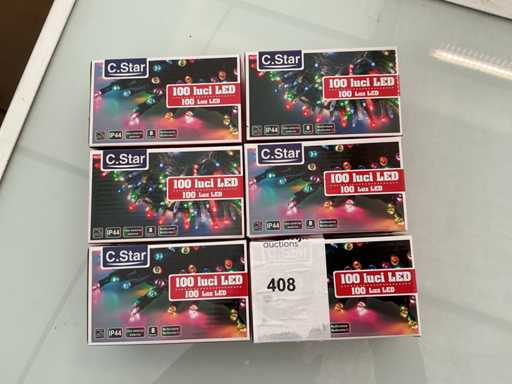 C.Star. Schutzart IP44. Innen- / Außenbereich, Weihnachts-LED-Beleuchtung. (6-fach)