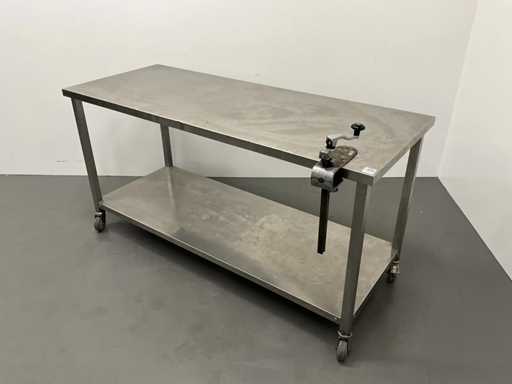 Table de travail mobile avec ouvre-boîte