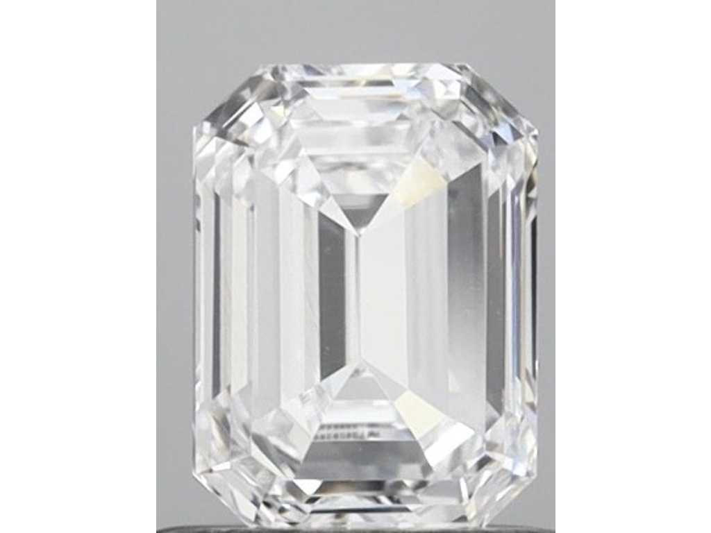 Diamant - 0,90 Karat Diamant im Smaragdschliff (zertifiziert)