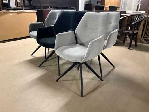 Chaise pivotante à manger (6x)