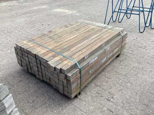 Hardhouten paal 60x60x1500mm (100x)