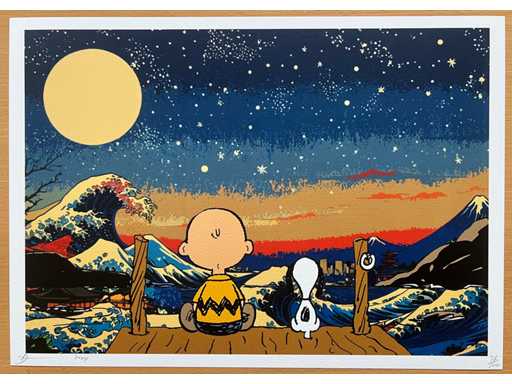 MORTE NYC: Charlie con Snnoopy & Kanaggawa Wave 79/100