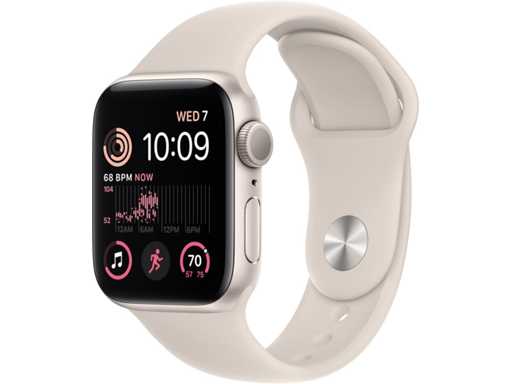 Apple - SE - Smartwatch GPS Starlight Aluminium
