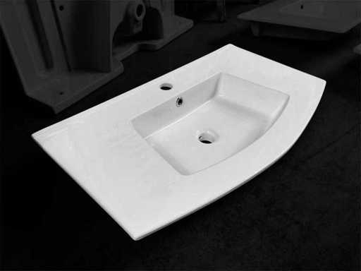 Wastafel keramisch 81x46 cm