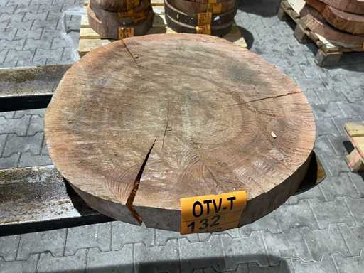 Rosewood disc, Thickness 75mm, Ø 550mm