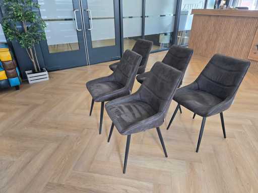 5x Eetkamerstoelen inventaris opruiming
