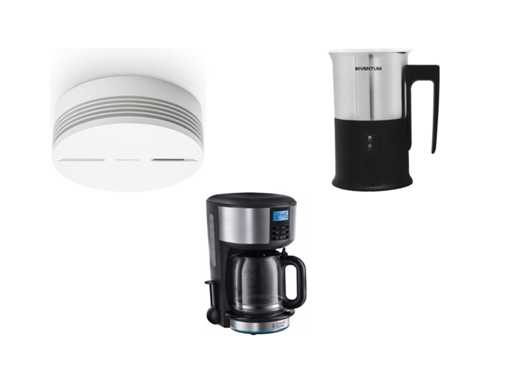 Netatmo Slimme Rookmelder met Wifi - Smart Rookmelder  + Inventum MK350 - Elektrische melkopschuimer + Russell Hobbs Buckingham 20680-56 - Koffiezetapparaat