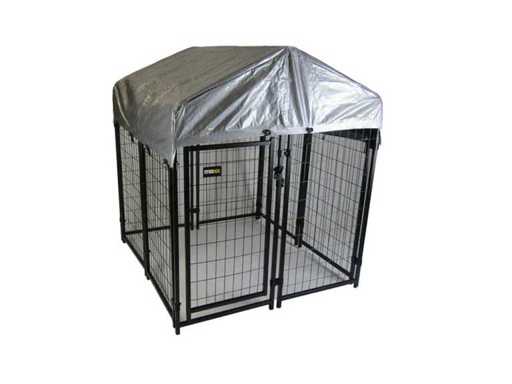 MaxxPet Dog Kennel with Roof- Black - 1.2 x 1.2 x 1.8 m
