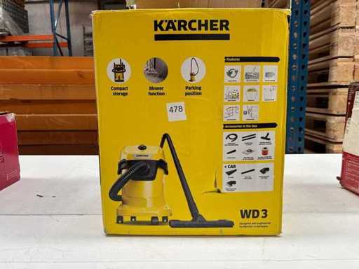 Kärcher WD 3 V-17/4/20 - Bouwstofzuiger