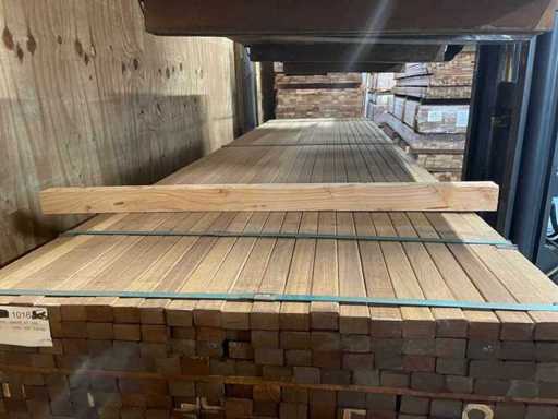 Guyana Teak Latten Geschaafd 3650x40x27mm (207x)