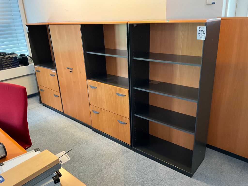 Filing cabinets / shelves (4x)