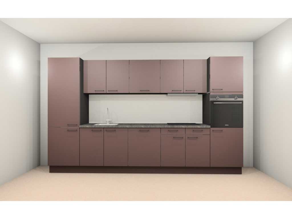 Häcker Concept130 - SCALA amaranth - Kitchen layout