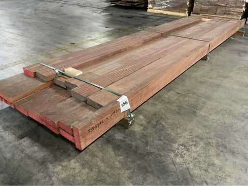 Azobe vlonderplanken  45x140 mm (18x)