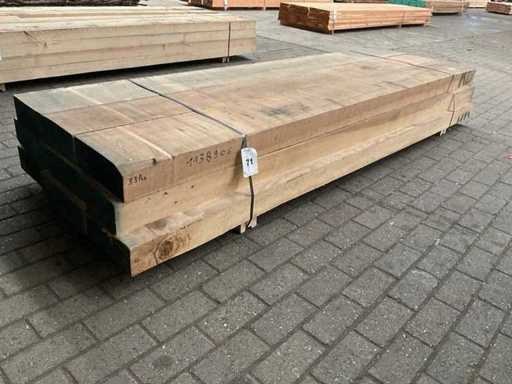 Yellow Poplar beams 105 mm approx. 1 m³